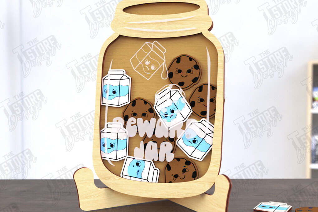 Σετ των 2 Intra απο ξύλο plywood 3mm-4mm πάχος παιδικής επιβράβευσης | CNC Δίασταση 15x15 cm INTRAFABR-120637347