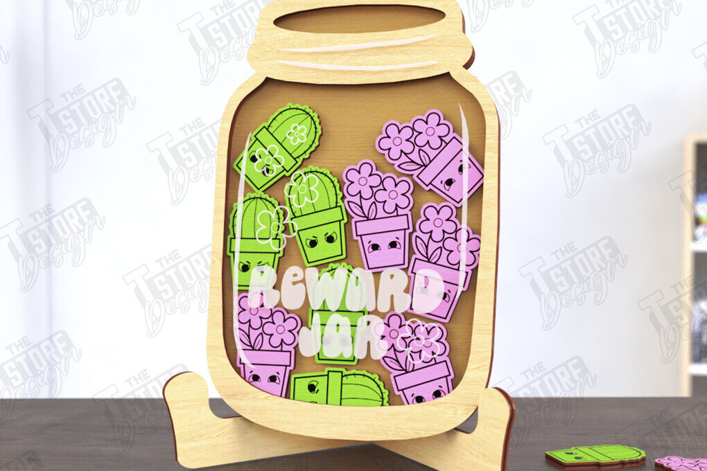 Σετ των 2 Intra απο ξύλο plywood 3mm-4mm πάχος παιδικής επιβράβευσης | CNC Δίασταση 15x15 cm INTRAFABR-120637354