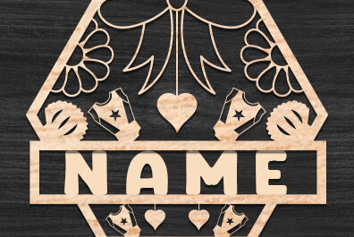 Intra απο ξύλο plywood 3mm-4mm πάχος Διακόσμηση Παιδικού Δωματίου Όνομα Πινακίδα Δίασταση 30x20 cm INTRAFABR-72636158