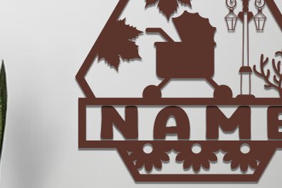 Intra απο ξύλο plywood 3mm-4mm πάχος Διακόσμηση Παιδικού Δωματίου Όνομα Πινακίδα Δίασταση 30x20 cm INTRAFABR-72636183