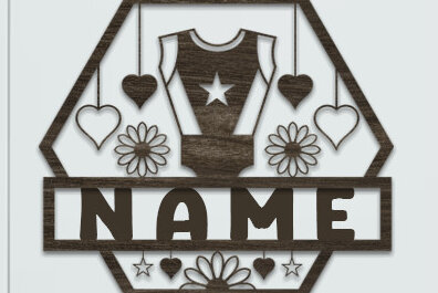 Intra απο ξύλο plywood 3mm-4mm πάχος Διακόσμηση Παιδικού Δωματίου Όνομα Πινακίδα Δίασταση 30x20 cm INTRAFABR-72636146