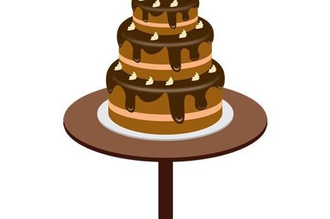 Σετ των 2 Intra απο ξύλο plywood 3mm-4mm πάχος Τούρτες σοκολάτας στο τραπέζι για σχέδια γενεθλίων Δίασταση 15x15 cm INTRAFABR-35771108