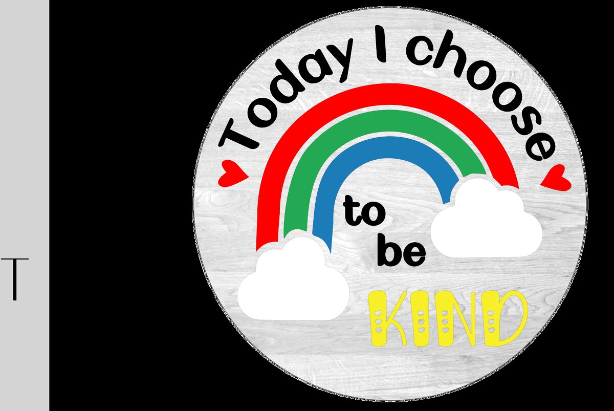 Σετ των 3 Intra απο ξύλο plywood 3mm-4mm πάχος Επιλέξτε να είστε ευγενικοί Wall Sing Δίασταση 10x10 cm INTRAFABR-10581840