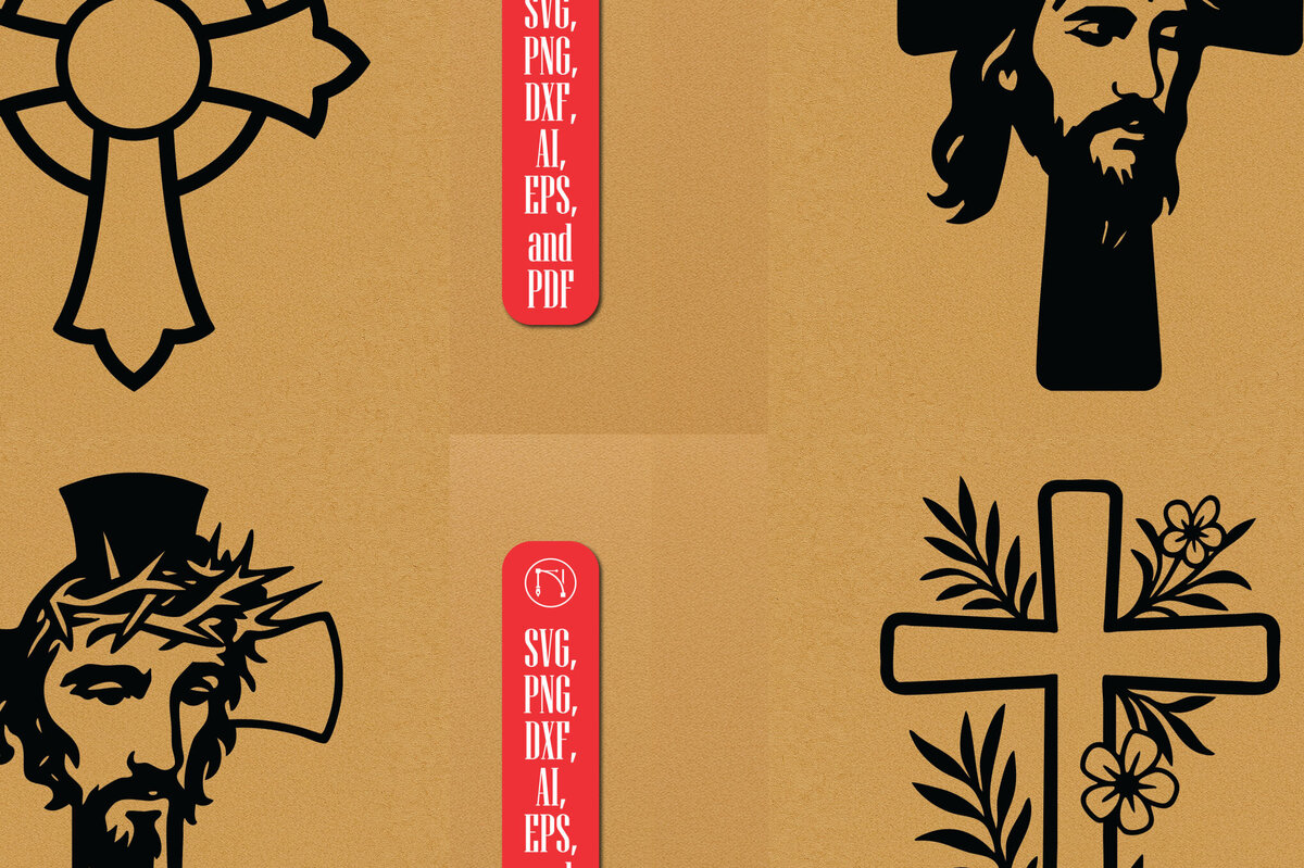 Σετ των 2 Intra απο ξύλο plywood 3mm-4mm πάχος Cut Christian Crosses Δίασταση 15x15 cm INTRAFABR-119872571