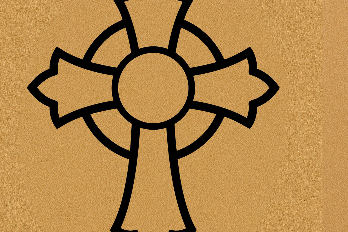 Σετ των 2 Intra απο ξύλο plywood 3mm-4mm πάχος κοπής με λέιζερ Christian Crosses Δίασταση 15x15 cm INTRAFABR-119869176