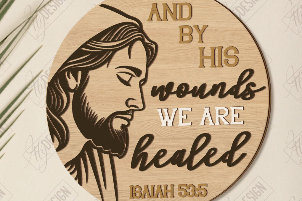 Intra απο ξύλο plywood 3mm-4mm πάχος Χριστιανικές στρογγυλές πινακίδες κοπής με λέιζερ | CNC Δίασταση 30x20 cm INTRAFABR-121899168