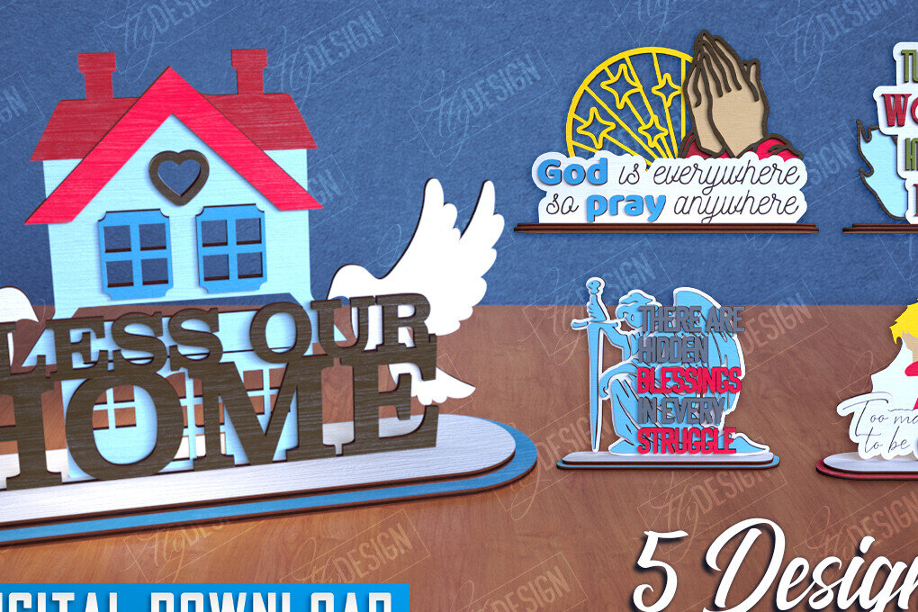 Intra απο ξύλο plywood 3mm-4mm πάχος Christian Stand | Χριστιανικό σημάδι Δίασταση 30x20 cm INTRAFABR-113925179