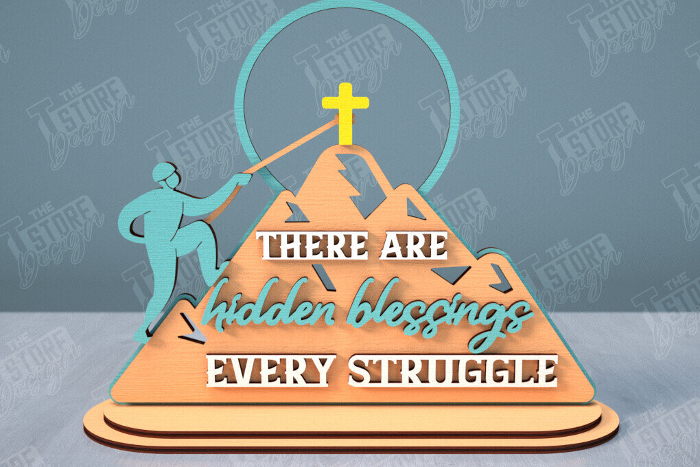 Intra απο ξύλο plywood 3mm-4mm πάχος Χριστιανική στάση | Επιτραπέζια βάση | CNC Δίασταση 30x20 cm INTRAFABR-114078348