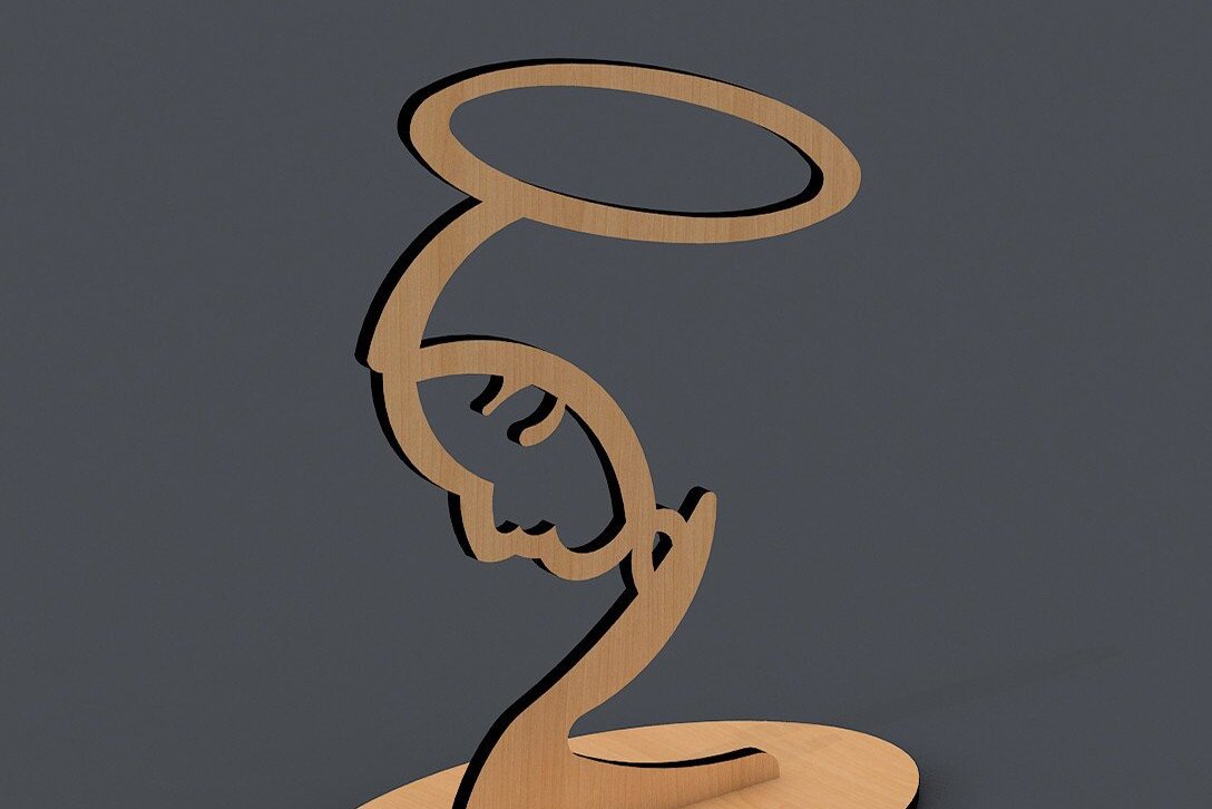 Intra απο ξύλο plywood 3mm-4mm πάχος Επιτραπέζια διακόσμηση Χριστιανικής Παναγίας Δίασταση 30x20 cm INTRAFABR-43067164