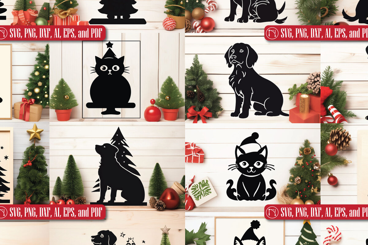 Σετ των 3 Intra απο ξύλο plywood 3mm-4mm πάχος Χριστουγεννιάτικο Στολίδι Ζώων Δίασταση 4x4 cm INTRAFABR-82519975