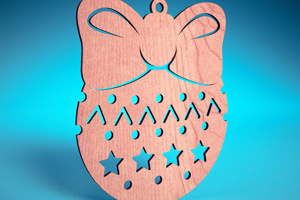 Σετ των 3 Intra απο ξύλο plywood 3mm-4mm πάχος Χριστουγεννιάτικα στολίδια ζώων με Δίασταση 8x8 cm INTRAFABR-72173609