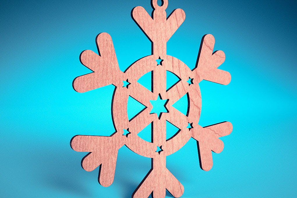 Σετ των 3 Intra απο ξύλο plywood 3mm-4mm πάχος Χριστουγεννιάτικα στολίδια ζώων με Δίασταση 8x8 cm INTRAFABR-72173729