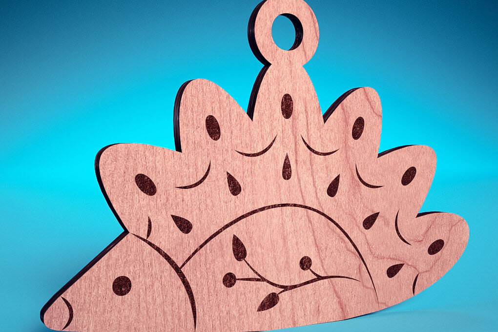 Σετ των 3 Intra απο ξύλο plywood 3mm-4mm πάχος Χριστουγεννιάτικα στολίδια ζώων με Δίασταση 8x8 cm INTRAFABR-75474627