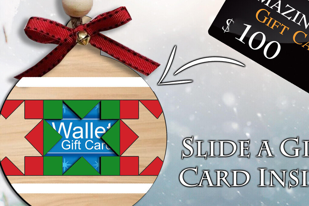 Σετ των 3 Intra απο ξύλο plywood 3mm-4mm πάχος Δωροκάρτα Χριστουγεννιάτικων Μπαλών Παπλωματοθήκης Φάρμας Δίασταση 4x4 cm INTRAFABR-105810587