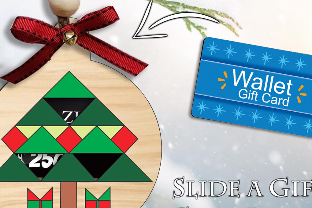 Σετ των 2 Intra απο ξύλο plywood 3mm-4mm πάχος Δωροκάρτα πάπλωμα αχυρώνα Χριστουγέννων Δίασταση 15x15 cm INTRAFABR-106074169