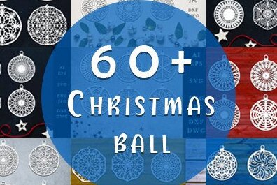 Intra απο ξύλο plywood 3mm-4mm πάχος Χριστουγεννιάτικων Μπαλών, 60+ νιφάδων χιονιού Δίασταση 30x30 cm INTRAFABR-36201293