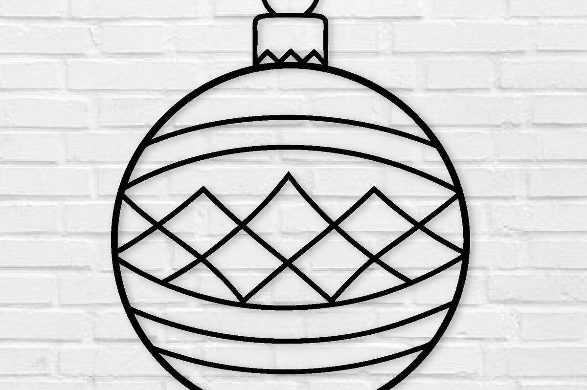 Intra απο ξύλο plywood 3mm-4mm πάχος κοπής με λέιζερ Χριστουγεννιάτικη μπάλα , Δίασταση 40x40 cm INTRAFABR-100559158