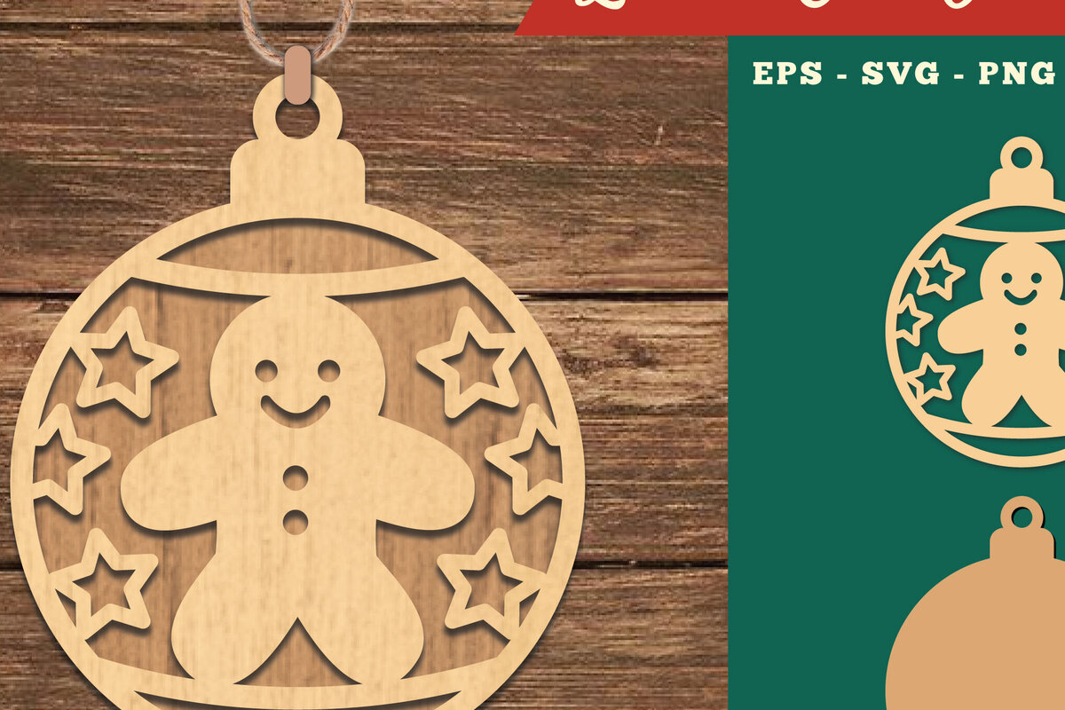 Σετ των 3 Intra απο ξύλο plywood 3mm-4mm πάχος Χριστουγεννιάτικο στολίδι με 9 Δίασταση 8x8 cm INTRAFABR-109982614