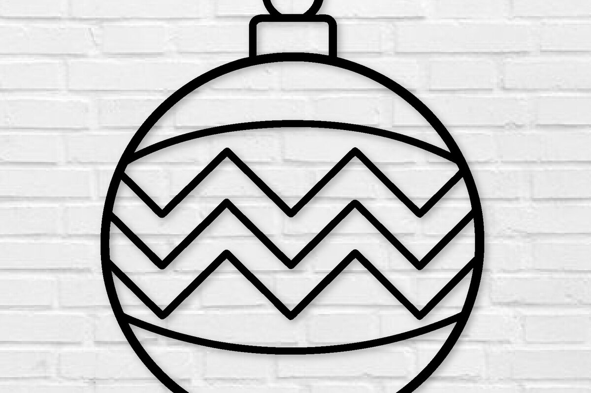 Intra απο ξύλο plywood 3mm-4mm πάχος Χριστουγεννιάτικη Μπάλα Μεταλλική Τέχνη τοίχου , Δίασταση 40x40 cm INTRAFABR-100561408