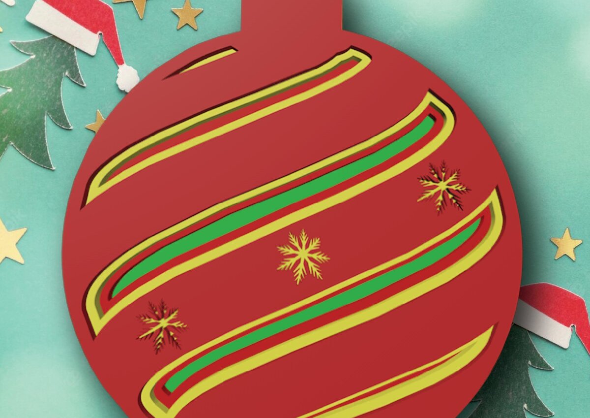 Intra απο ξύλο plywood 3mm-4mm πάχος Χριστουγεννιάτικη Μπάλα Αστέρι, κοπής με λέιζερ Δίασταση 30x20 cm INTRAFABR-46284359