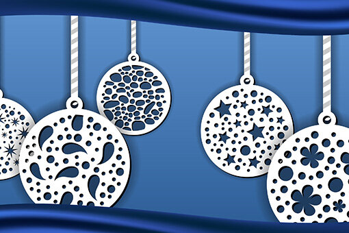 Σετ των 3 Intra απο ξύλο plywood 3mm-4mm πάχος Χριστουγεννιάτικες μπάλες κοπής με λέιζερ για CNC Δίασταση 8x8 cm INTRAFABR-6507816