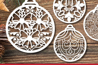 Σετ των 3 Intra απο ξύλο plywood 3mm-4mm πάχος Χριστουγεννιάτικο μπιχλιμπίδι Στολίδι  1118 Δίασταση 8x8 cm INTRAFABR-108489287