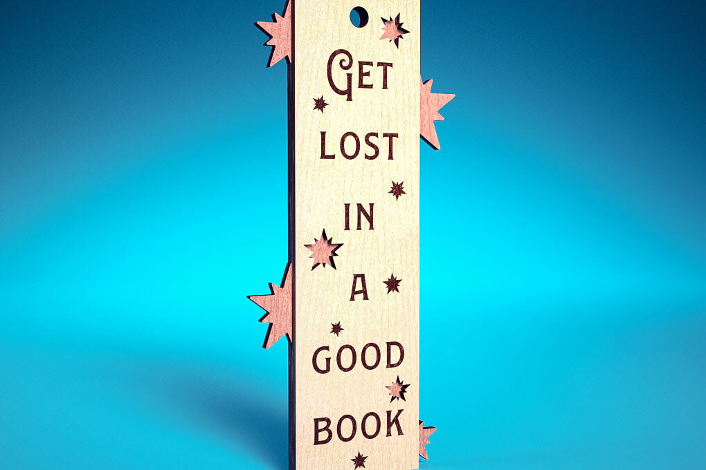 Σετ των 2 Intra απο ξύλο plywood 3mm-4mm πάχος Χριστουγεννιάτικο σελιδοδείκτη | Βιβλίο Δίασταση 15x15 cm INTRAFABR-71698027