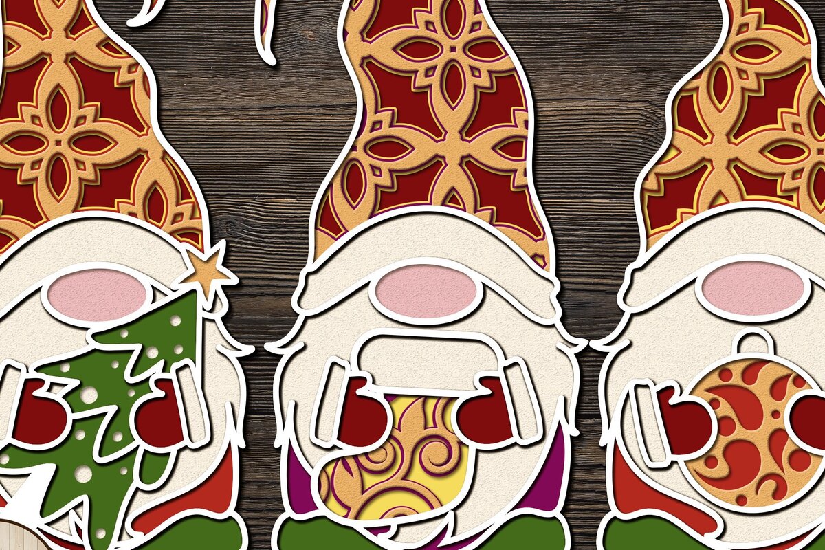 Σετ των 3 Intra απο ξύλο plywood 3mm-4mm πάχος Χριστουγεννιάτικο Χριστουγεννιάτικο Στολίδι Δίασταση 3x3 cm INTRAFABR-36055466