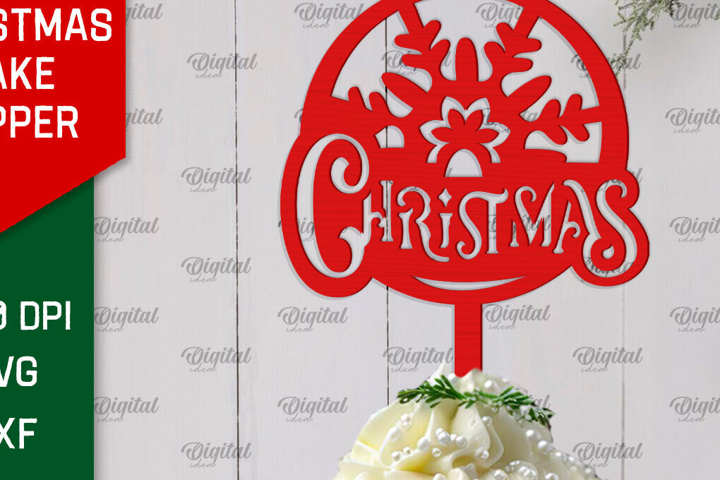 Σετ των 3 Intra απο ξύλο plywood 3mm-4mm πάχος Χριστουγεννιάτικο κέικ Topper σχέδιο κοπής με λέιζερ Δίασταση 15x15 cm INTRAFABR-104180081