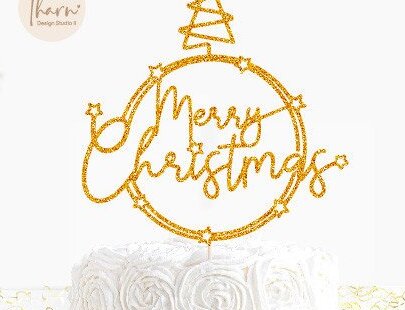 Σετ των 2 Intra απο ξύλο plywood 3mm-4mm πάχος Christmas Cake Topper Δίασταση 15x15 cm INTRAFABR-45103536