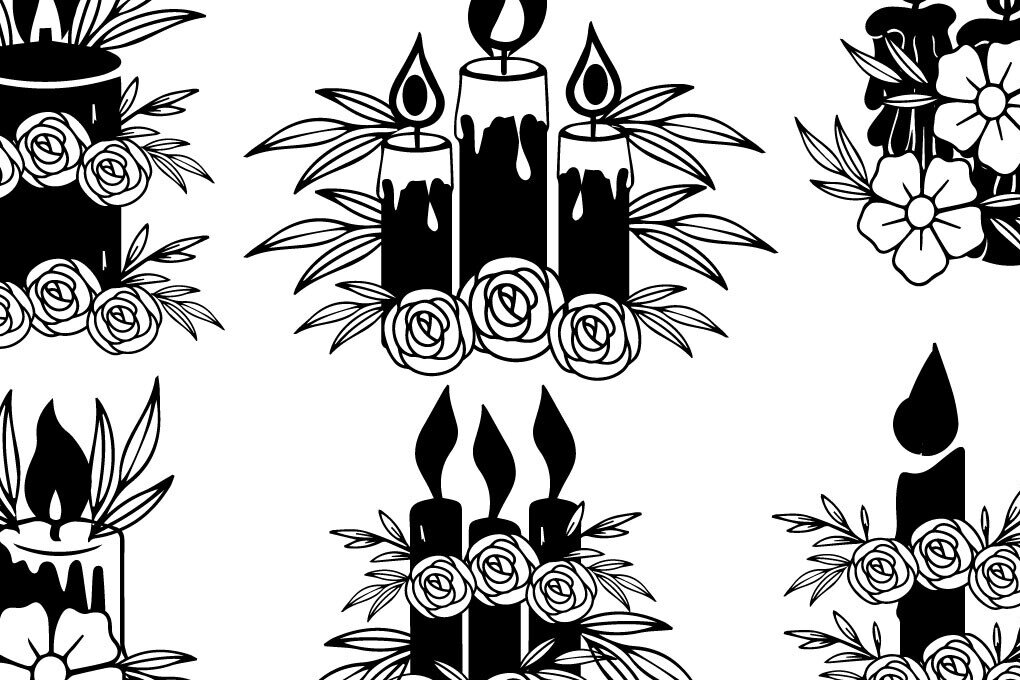 Σετ των 2 Intra απο ξύλο plywood 3mm-4mm πάχος Χριστουγεννιάτικο κερί Floral φύλλο Δίασταση 15x15 cm INTRAFABR-81092414