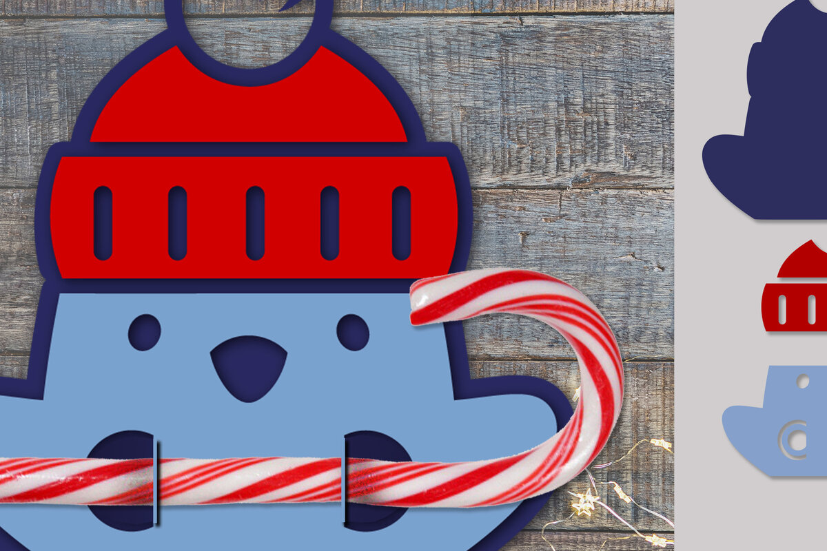 Intra απο ξύλο plywood 3mm-4mm πάχος Christmas Candy Holder Snow | Αποκοπή αρχείου Δίασταση 15x15 cm INTRAFABR-76135238