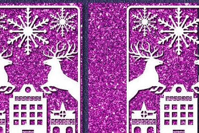 Intra απο ξύλο plywood 3mm-4mm πάχος Χριστουγεννιάτικη κάρτα Δίασταση 30x30 cm INTRAFABR-42130090