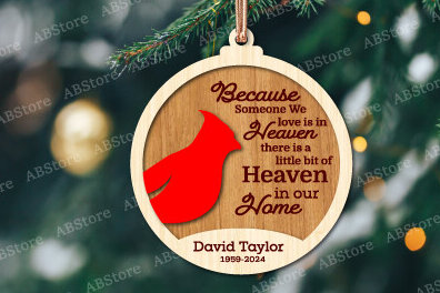 Σετ των 3 Intra απο ξύλο plywood 3mm-4mm πάχος Χριστουγεννιάτικο καρδινάλιο στολίδι με λέιζερ Δίασταση 8x8 cm INTRAFABR-105643292