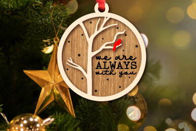 Σετ των 3 Intra απο ξύλο plywood 3mm-4mm πάχος Χριστουγεννιάτικο καρδινάλιο στολίδι με λέιζερ Δίασταση 8x8 cm INTRAFABR-76118888