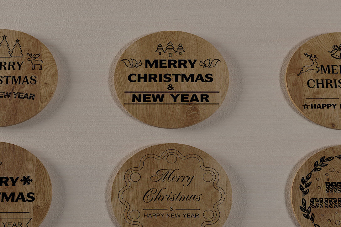 Intra απο ξύλο plywood 3mm-4mm πάχος Χριστουγεννιάτικο σουβέρ / Χριστουγεννιάτικες προσφορές 295 Δίασταση 30x20 cm INTRAFABR-56476484