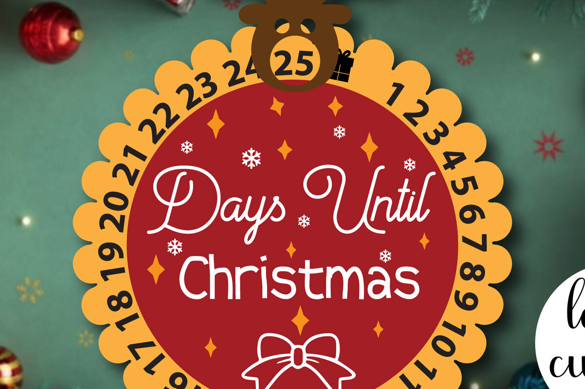 Σετ των 2 Intra απο ξύλο plywood 3mm-4mm πάχος χριστουγεννιάτικων πινακίδων αντίστροφης μέτρησης Δίασταση 15x15 cm INTRAFABR-84933007