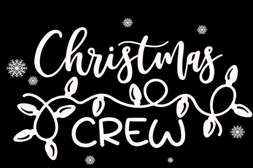 Σετ των 2 Intra απο ξύλο plywood 3mm-4mm πάχος Christmas Crew Δίασταση 15x15 cm INTRAFABR-20758977