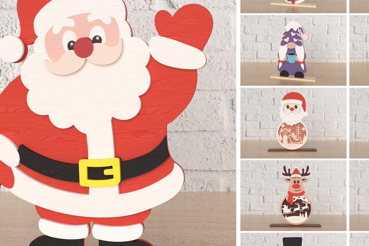 Intra απο ξύλο plywood 3mm-4mm πάχος Χριστουγεννιάτικο Διακόσμηση  Κοπή Δίασταση 30x20 cm INTRAFABR-107819072