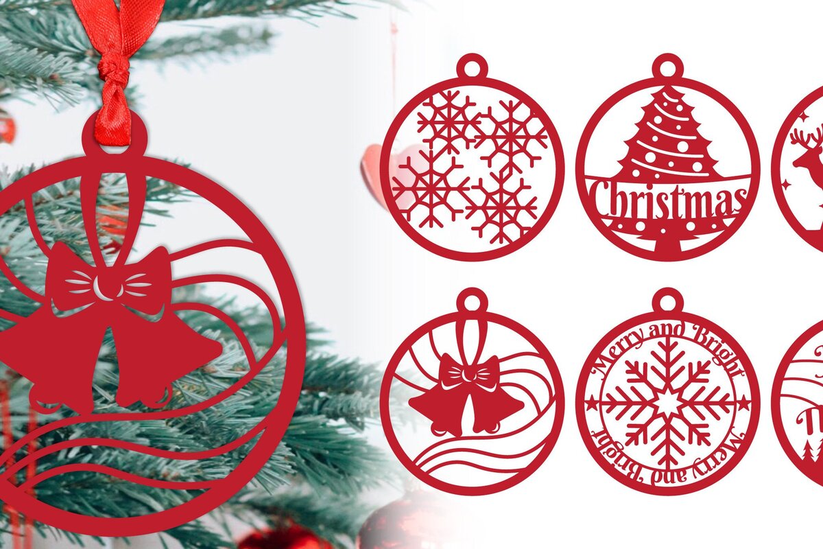 Intra απο ξύλο plywood 3mm-4mm πάχος Χριστουγεννιάτικη διακόσμηση με μπάλα με λέιζερ Δίασταση 30x20 cm INTRAFABR-40526550