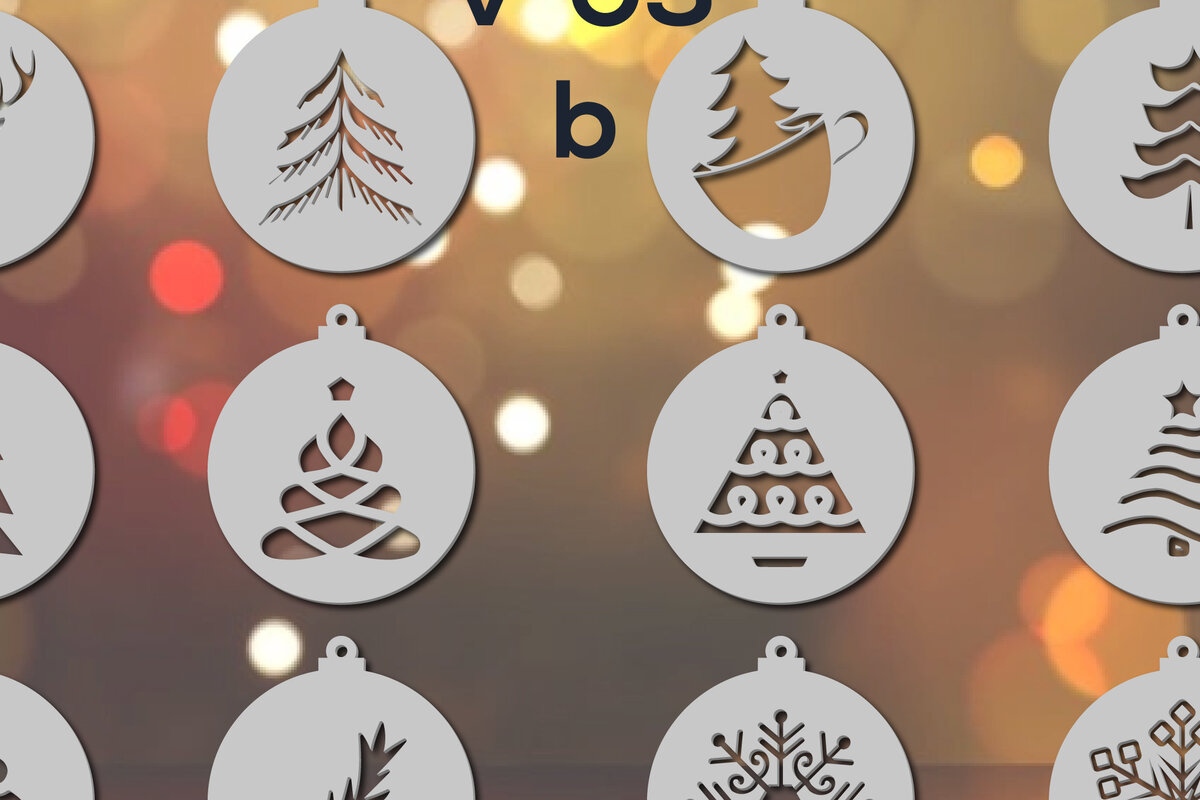 Σετ των 2 Intra απο ξύλο plywood 3mm-4mm πάχος Χριστουγεννιάτικων Διακοσμήσεων Δίασταση 15x15 cm INTRAFABR-19279210