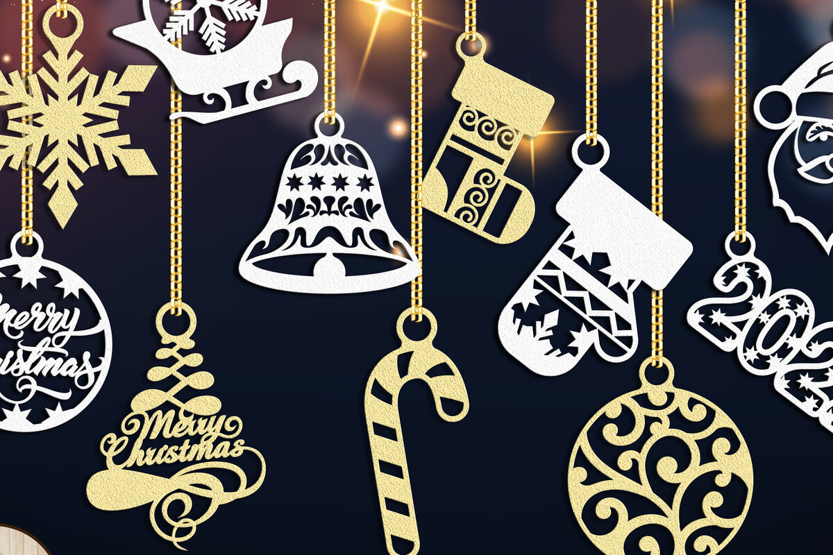 Σετ των 3 Intra απο ξύλο plywood 3mm-4mm πάχος Χριστουγεννιάτικων Διακοσμήσεων Δίασταση 4x4 cm INTRAFABR-18765959