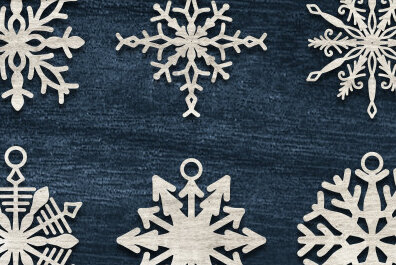 Σετ των 2 Intra απο ξύλο plywood 3mm-4mm πάχος ΧΡΙΣΤΟΥΓΕΝΝΙΑΤΙΚΑ Διακοσμητικά Δίασταση 15x15 cm INTRAFABR-51816247