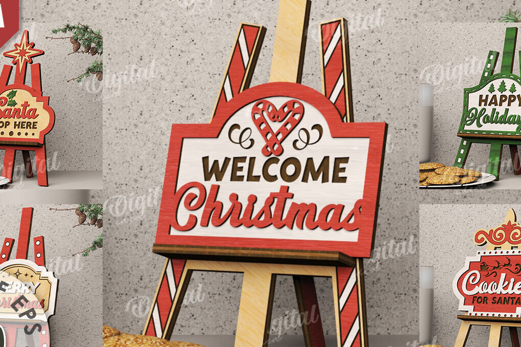 Σετ των 2 Intra απο ξύλο plywood 3mm-4mm πάχος Χριστουγεννιάτικα Διακοσμητικά Δέσμη κοπής με λέιζερ Δίασταση 15x15 cm INTRAFABR-110181119