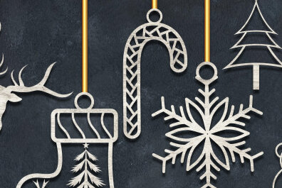 Intra απο ξύλο plywood 3mm-4mm πάχος ΧΡΙΣΤΟΥΓΕΝΝΙΑΤΙΚΑ Διακοσμητικά Δέσμη κοπής με λέιζερ Δίασταση 30x30 cm INTRAFABR-51370881