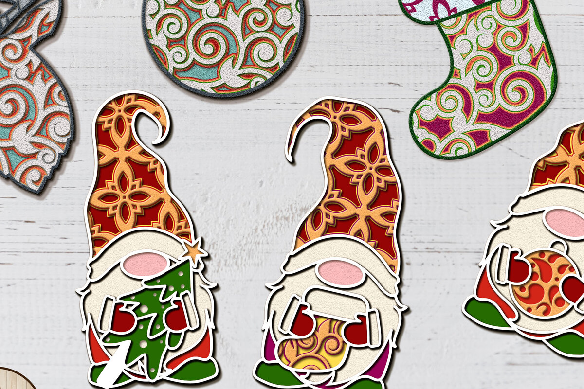 Σετ των 3 Intra απο ξύλο plywood 3mm-4mm πάχος Χριστουγεννιάτικες διακοσμήσεις που κομμένα πρότυπο Δίασταση 5x3 cm INTRAFABR-108625235