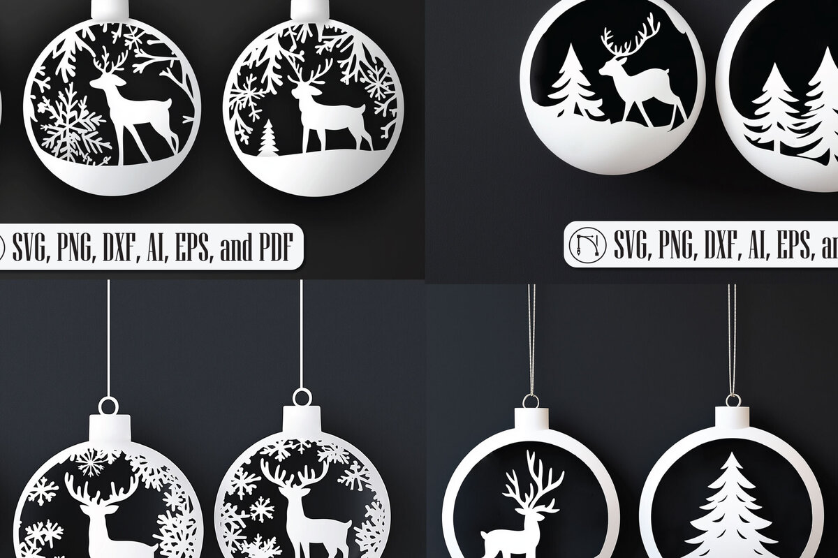 Σετ των 3 Intra απο ξύλο plywood 3mm-4mm πάχος Χριστουγεννιάτικων Διακοσμήσεων Δίασταση 8x8 cm INTRAFABR-109149798