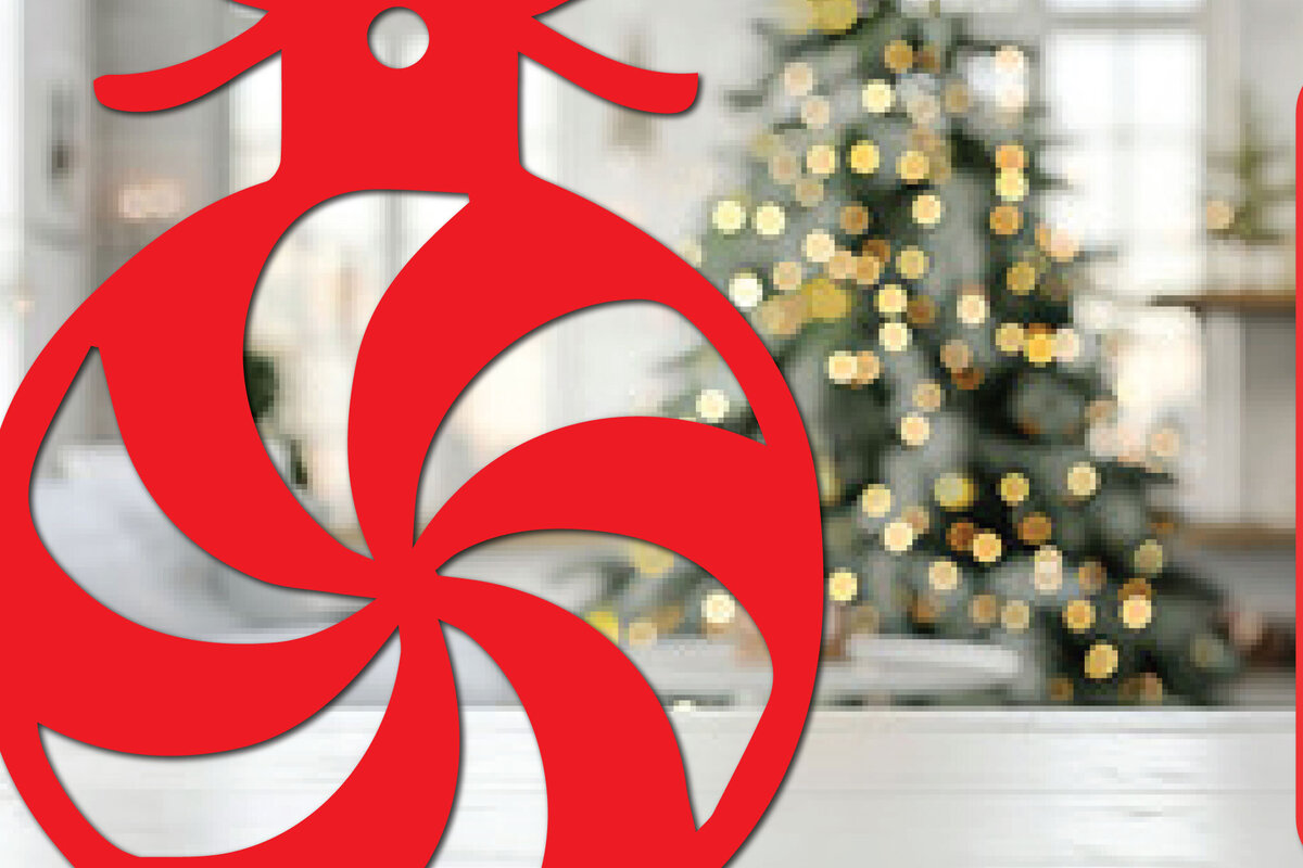 Σετ των 3 Intra απο ξύλο plywood 3mm-4mm πάχος Χριστουγεννιάτικη Διακοσμητική Μπάλα Cut File Δίασταση 8x8 cm INTRAFABR-110575615