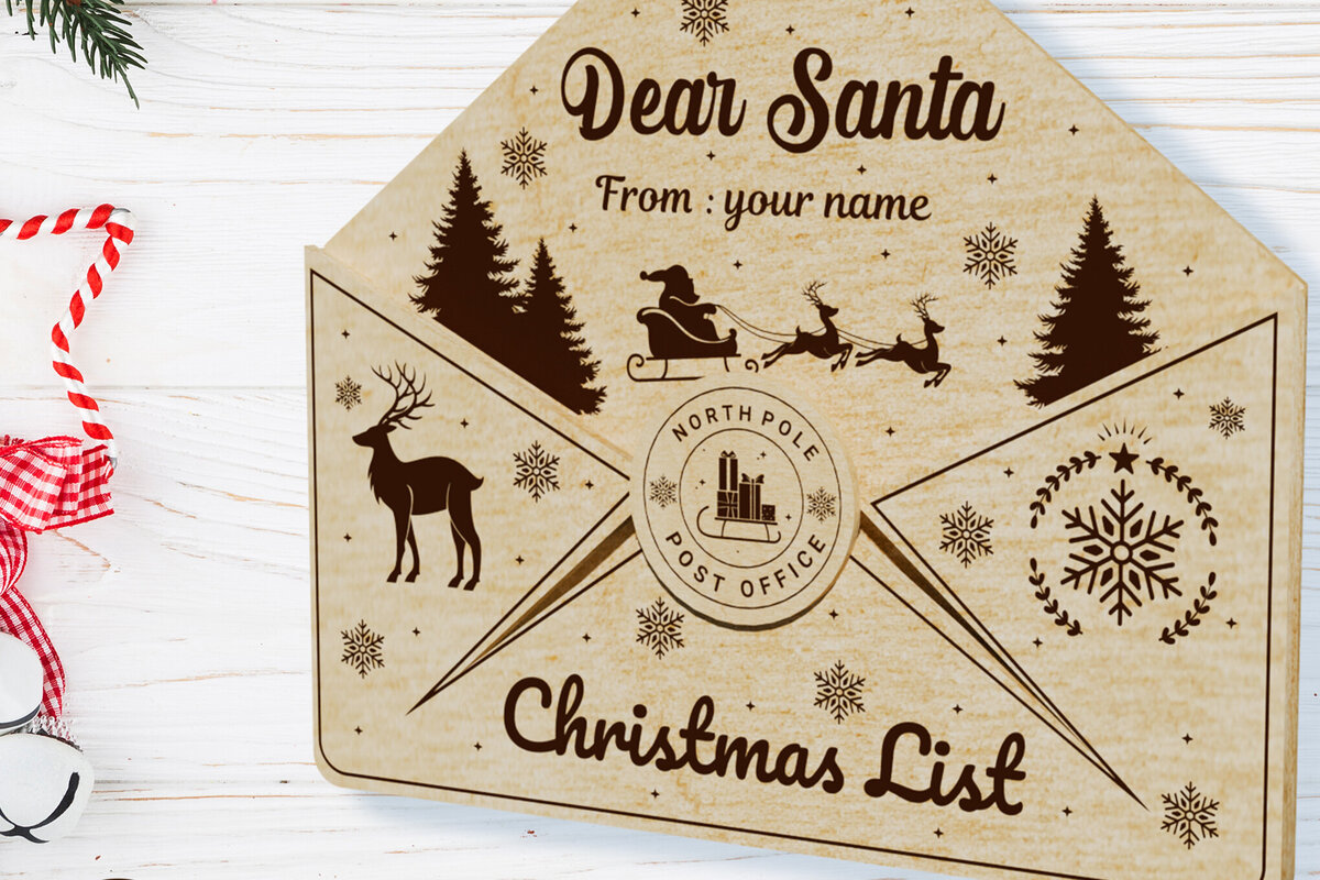 Σετ των 3 Intra απο ξύλο plywood 3mm-4mm πάχος Χριστουγεννιάτικο διακοσμητικό γράμμα πρότυπο Δίασταση 2x3 cm INTRAFABR-108551634