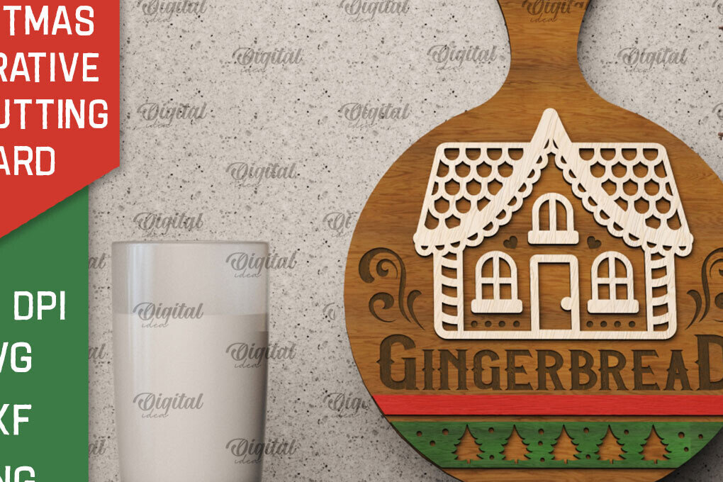 Intra απο ξύλο plywood 3mm-4mm πάχος Χριστουγεννιάτικο Διακοσμητικό Μίνι Κοπτικό Πίνακας Δίασταση 40x40 cm INTRAFABR-105572010